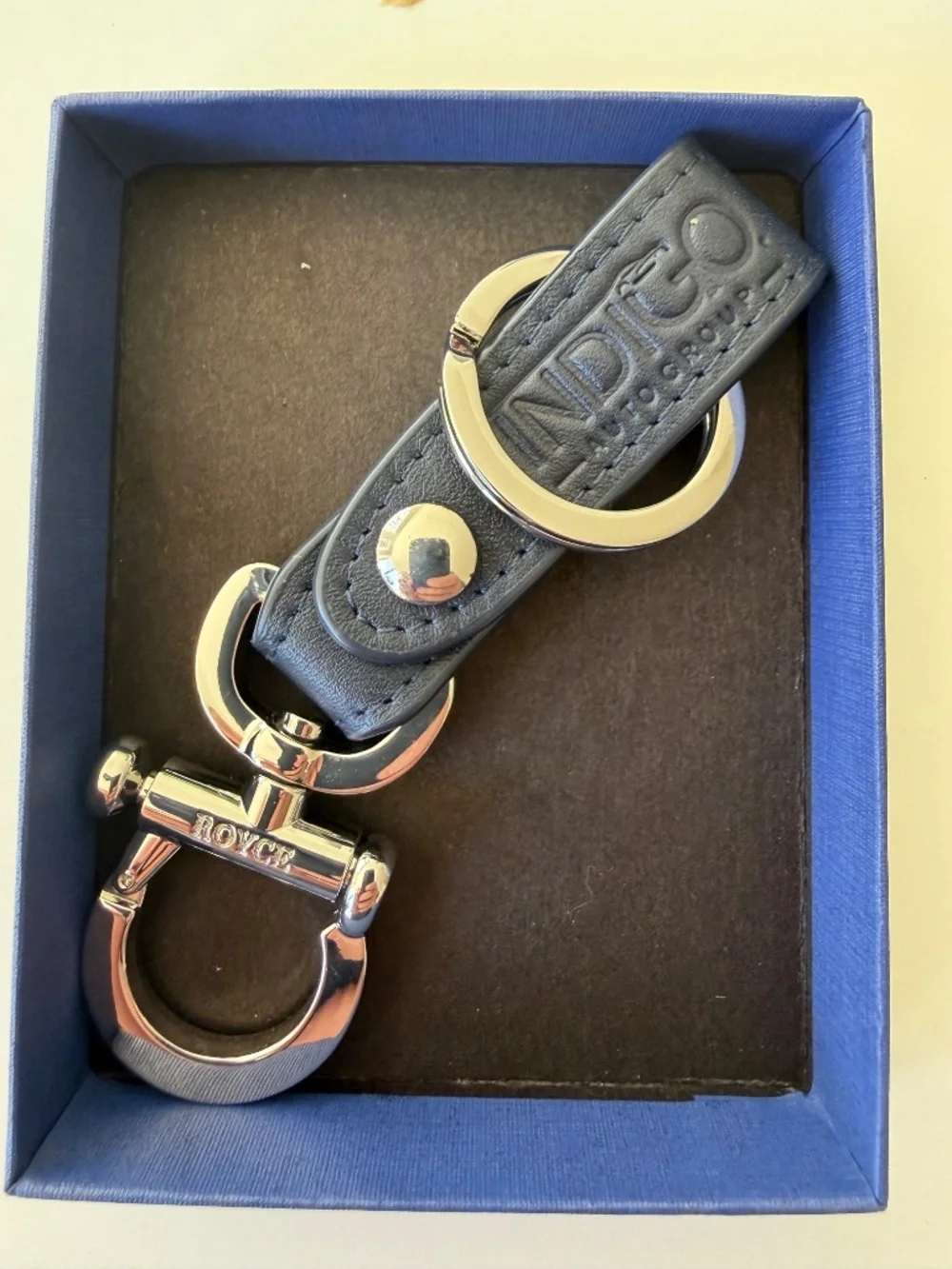 ** ROYCE New York -  VALET SNAP LEATHER KEY CHAIN - Brand New!